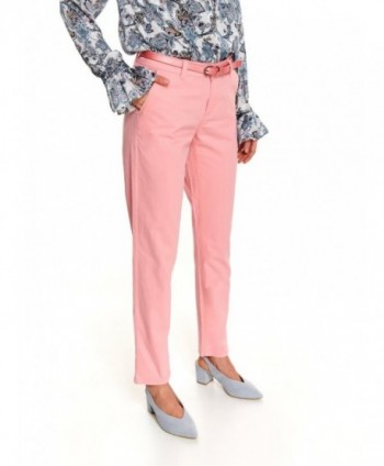 Pantaloni roz cu curea SSP3126
